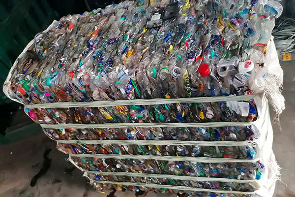 plastic bottle bales