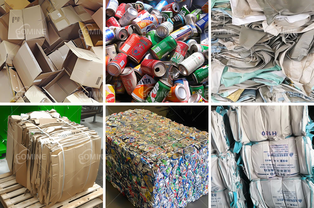 recyclable materials bales